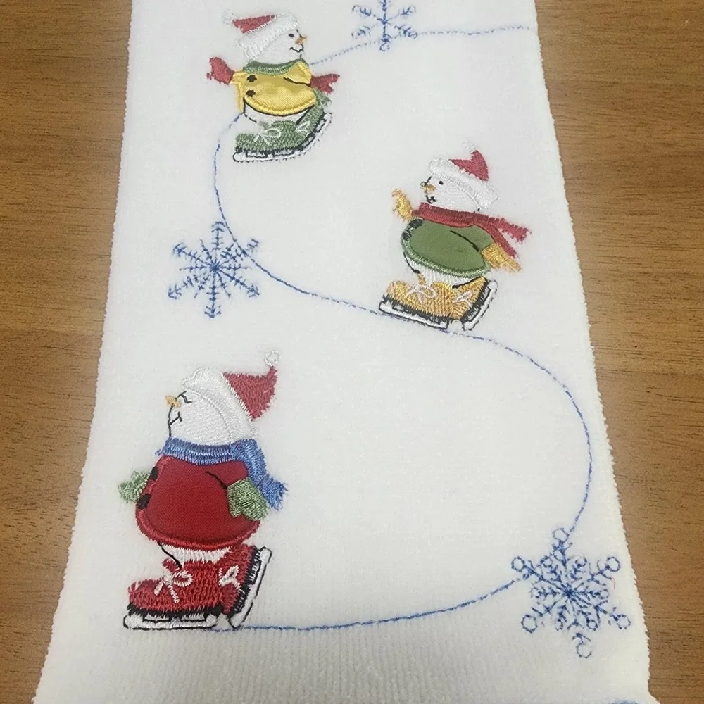 St. Nicholas‎ Square 3 Snowman Towel Holiday Christmas Kitchen Decor